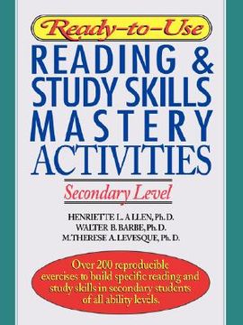 ready-to-use reading & study skills mastery activities: secondary level (en Inglés)