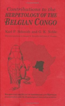 portada Contributions to the Herpetology of the Belgian Congo (Facsimile Reprints in Herpetology) (en Inglés)