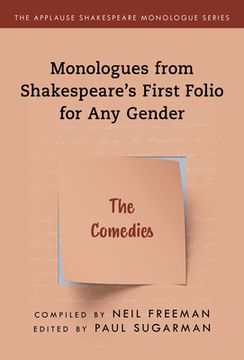 portada Monologues from Shakespeare's First Folio for Any Gender: The Comedies