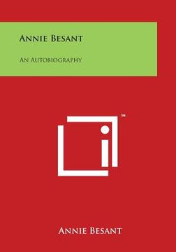 portada Annie Besant: An Autobiography (in English)