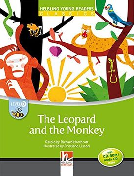 portada The Leopard and the Monkey - Young Reader Level b With Audio cd (en Inglés)