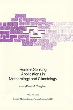 portada Remote Sensing Applications in Meteorology and Climatology (en Inglés)