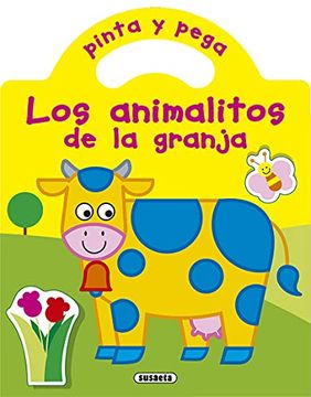 portada Pinta y Pega los Animalitos de la Granja (in Spanish)