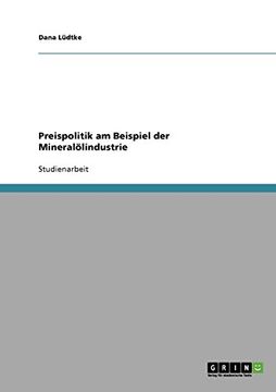portada Preispolitik am Beispiel der Mineralölindustrie (German Edition)