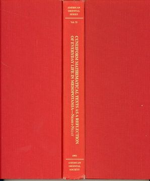 portada Cuneiform Mathematical Texts as a Reflection of Everyday Life in Mesopotamia (American Oriental Series) (en Inglés)