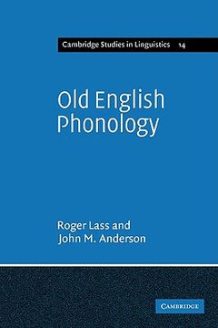 portada Old English Phonology Paperback (Cambridge Studies in Linguistics) (en Inglés)