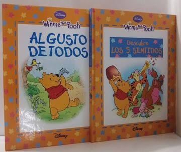 portada Winnie the pooh Descubre los 5 sentidos y Al gusto de todos 2 tomos (in Spanish)