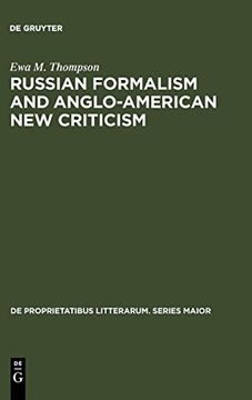 portada Russian Formalism and Anglo-American new Criticism (en Inglés)
