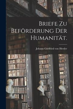 portada Briefe zu Beförderung der Humanität. (in German)