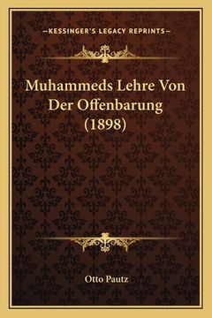 portada Muhammeds Lehre Von Der Offenbarung (1898) (in German)