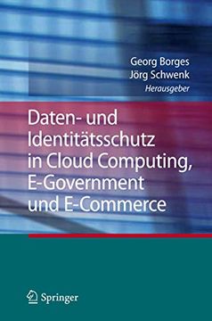 portada Daten- und Identitätsschutz in Cloud Computing, E-Government und E-Commerce (en Alemán)