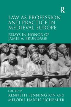 portada law as profession and practice in medieval europe (en Inglés)