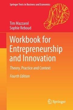 portada Workbook for Entrepreneurship and Innovation: Theory, Practice and Context (in English)