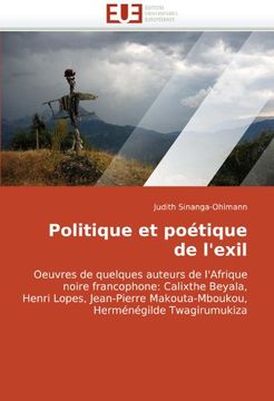 portada Politique Et Poetique de L'Exil