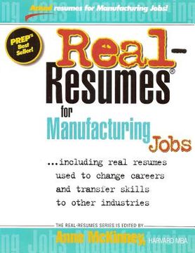 portada Real-Resumes for Manufacturing Jobs (en Inglés)