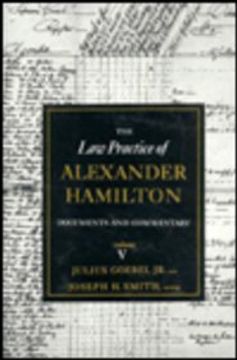 portada Law Practice of Alexander Hamilton: Volume 5 (en Inglés)