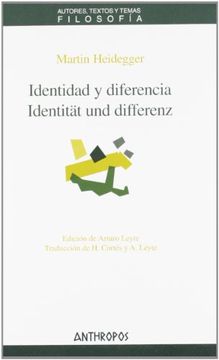 portada Identidad y Diferencia / Identität und Diferenz 
