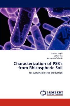 portada characterization of psb's from rhizospheric soil (en Inglés)