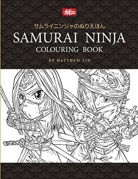 portada Samurai Ninja Colouring Book (en Inglés)