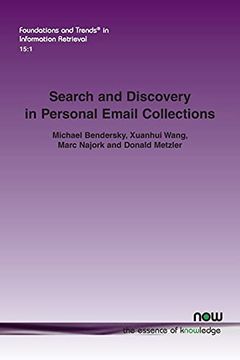 portada Search and Discovery in Personal Email Collections (Foundations and Trends® in Information Retrieval) (in English)