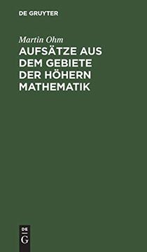 portada Aufsätze aus dem Gebiete der Höhern Mathematik (in German)