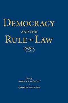 portada democracy and the rule of law (en Inglés)