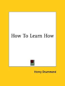portada how to learn how (en Inglés)
