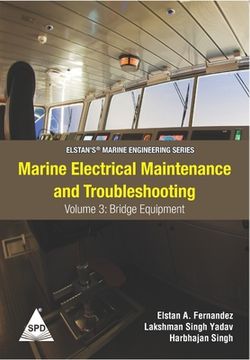 portada Marine Electrical Maintenance and Troubleshooting Series - Volume 3: Bridge Equipment: (Elstan's(R) Marine Engineering Series) (en Inglés)