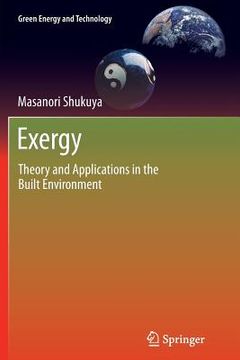 portada Exergy: Theory and Applications in the Built Environment (in English)