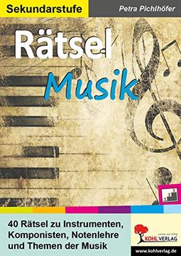 portada Rätsel Musik: 40 Rätsel zur Wiederholung & Festigung (en Alemán)