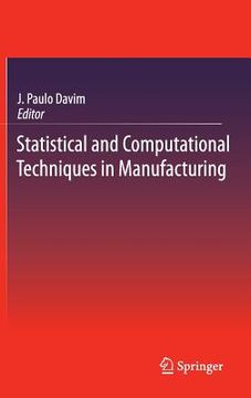 portada statistical and computational techniques in manufacturing
