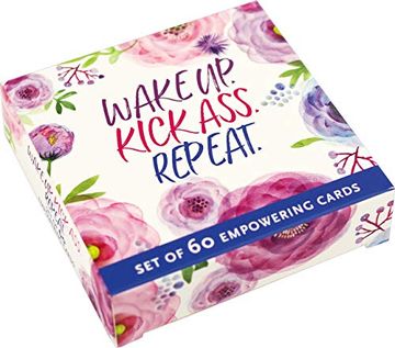 portada Wake up, Kick Ass, Repeat Motivational Cards 