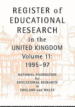 portada register of educational research in the united kingdom: vol 11 1995-1997 (en Inglés)