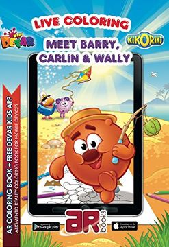portada 4D Libros interactivos de colorear con Realidad Aumentada - Meet Barry, Carlin y Wally