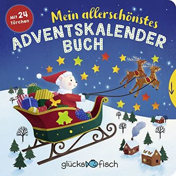 portada Glücksfisch: Mein Allerschönstes Adventskalenderbuch: Mit 24 Türchen (en Alemán)