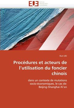 portada Procedures Et Acteurs de L'Utilisation Du Foncier Chinois