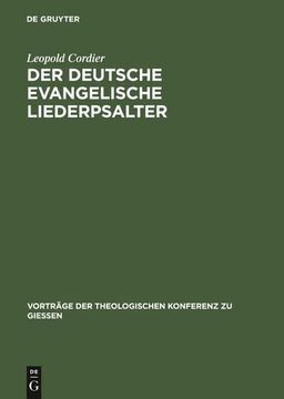 portada Der Deutsche Evangelische Liederpsalter (en Alemán)