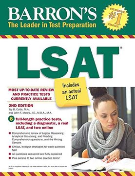 portada Barron's Lsat With Online Tests: With Bonus Online Tests (Barron's Lsat law School Admission Test Book Only) 