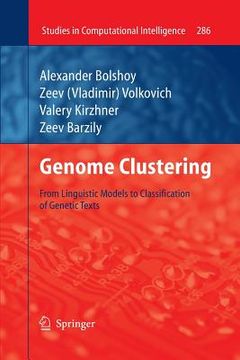 portada genome clustering: from linguistic models to classification of genetic texts (en Inglés)