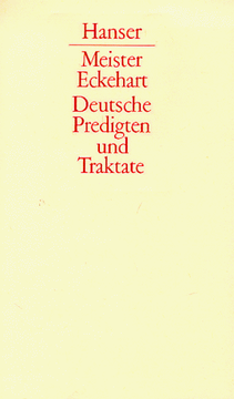 portada Deutsche Predigten und Traktate (en Alemán)