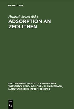portada Adsorption an Zeolithen (German Edition) [Hardcover ] (in German)