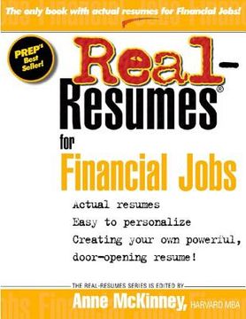 portada Real Resumes for Financial Jobs (en Inglés)