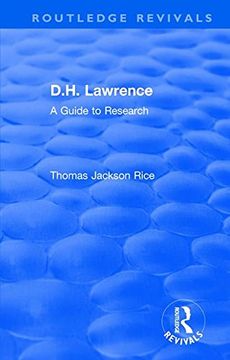 portada D. H. Lawrence: A Guide to Research (en Inglés)