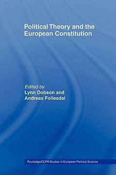 portada political theory and the european constitution (en Inglés)