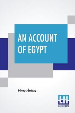 portada An Account Of Egypt: Translated By George Campbell Macaulay (en Inglés)
