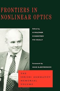 portada frontiers in nonlinear optics, the sergei akhmanov memorial volume (en Inglés)