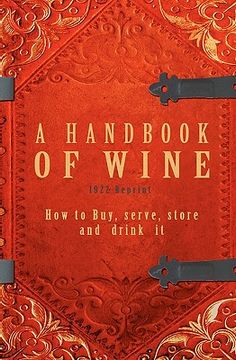 portada a handbook of wine 1922 reprint (in English)