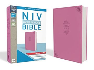 portada Niv, Value Thinline Bible, Large Print, Imitation Leather, Pink 
