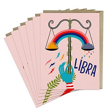 portada 6-Pack Lisa Congdon for em & Friends Libra Cards (en Inglés)