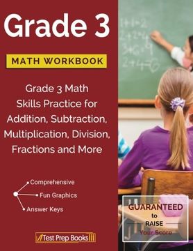 portada Grade 3 Math Workbook: Grade 3 Math Skills Practice for Addition, Subtraction, Multiplication, Division, Fractions and More